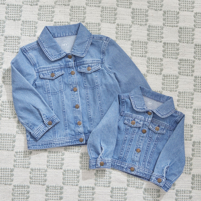 Personalised Big Sister & Little Sister Denim Jacket Gift Set