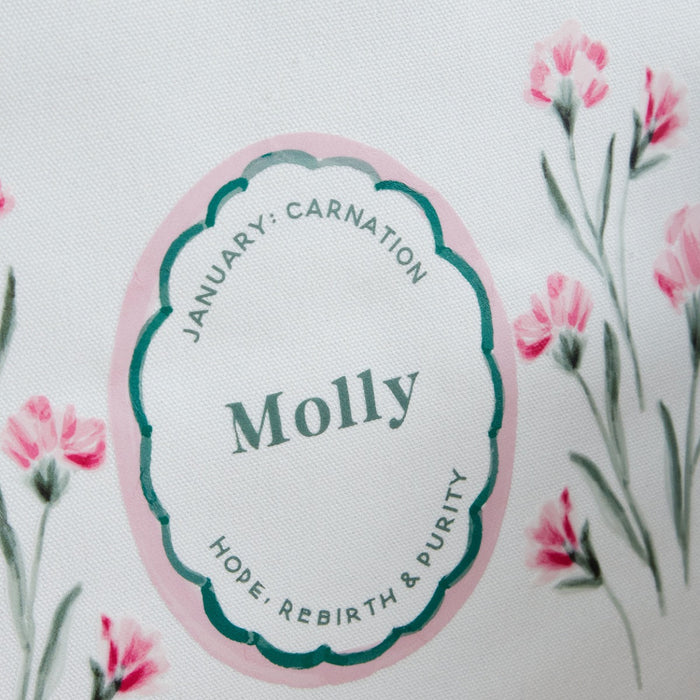 Personalised Birth Flower Wall Hanging