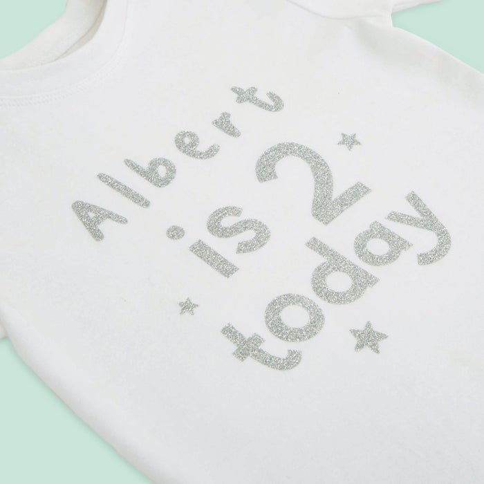 Personalised Birthday White T-Shirt
