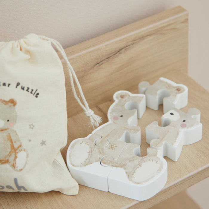 Personalised Biscuit Bear Wooden Puzzle FSC®