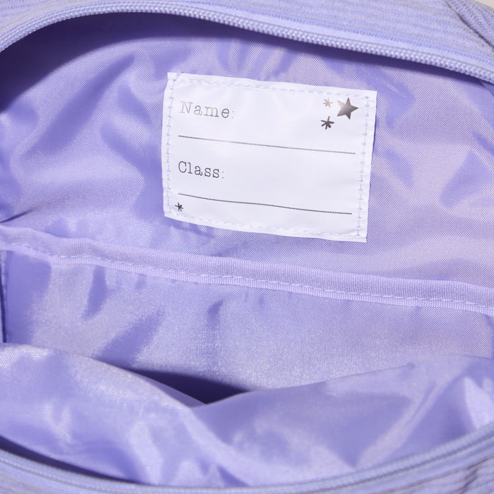 Personalised Blossom & Bloom Medium Patchwork Pink Cord Backpack
