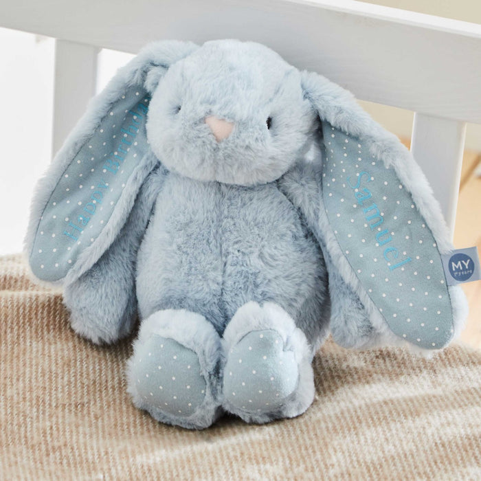 Personalised Blue Bunny Soft Toy