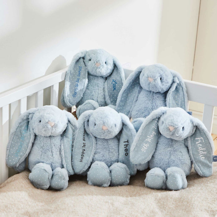 Personalised Blue Bunny Soft Toy