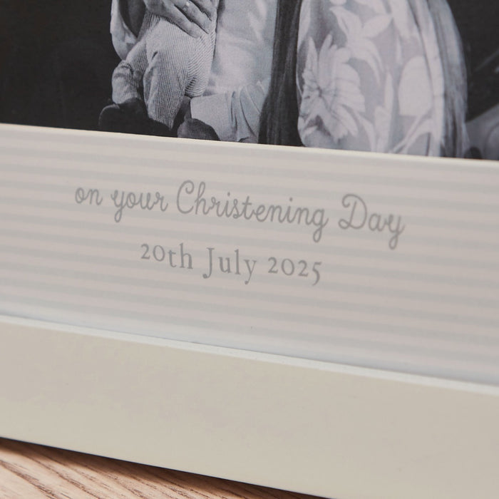 Personalised Blue Dove Christening Frame