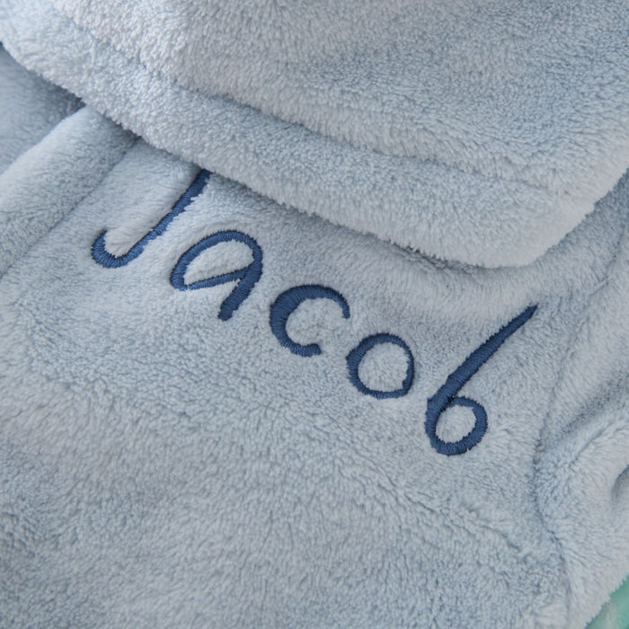 Personalised Blue Snuggle and Step Gift Set