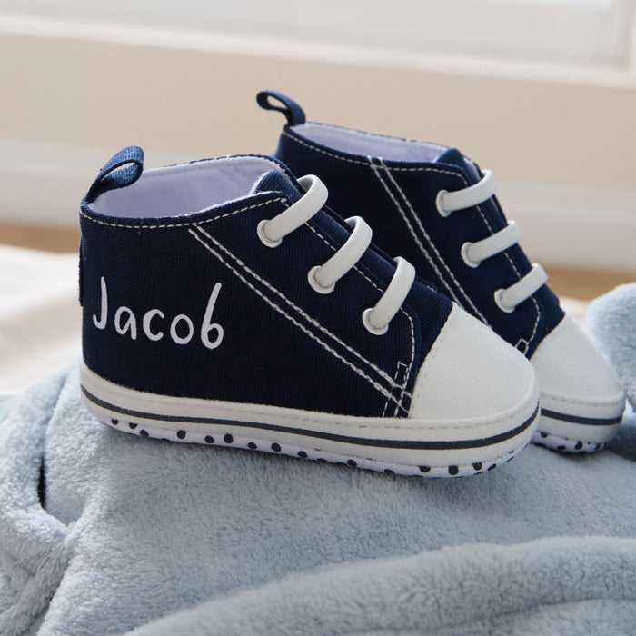 Personalised Blue Snuggle and Step Gift Set