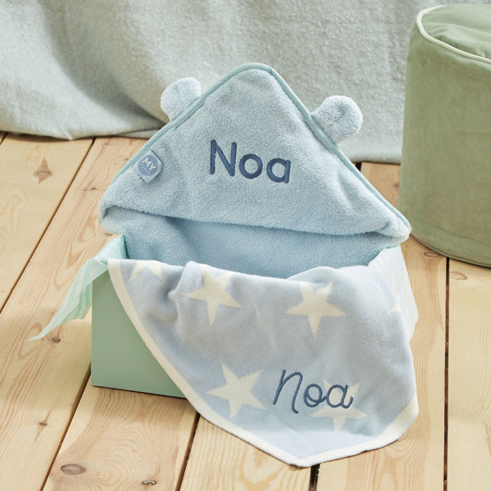 Personalised Blue Soak & Snooze Gift Set