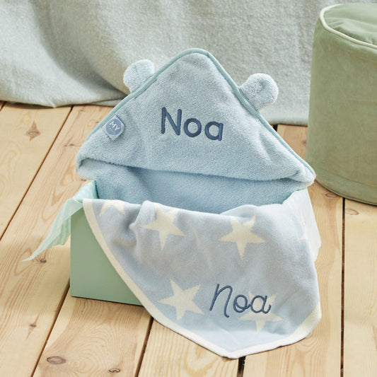 Personalised Blue Soak & Snooze Gift Set