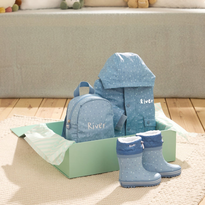 Personalised Blue Spot Splash & Explore Gift Set