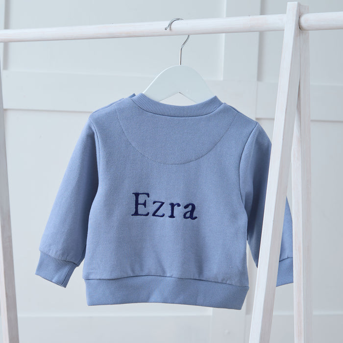 Personalised Blue Sweater