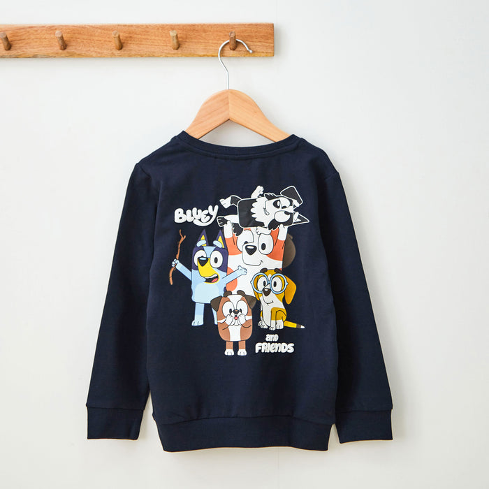 Personalised Bluey Dark Navy Sweatshirt