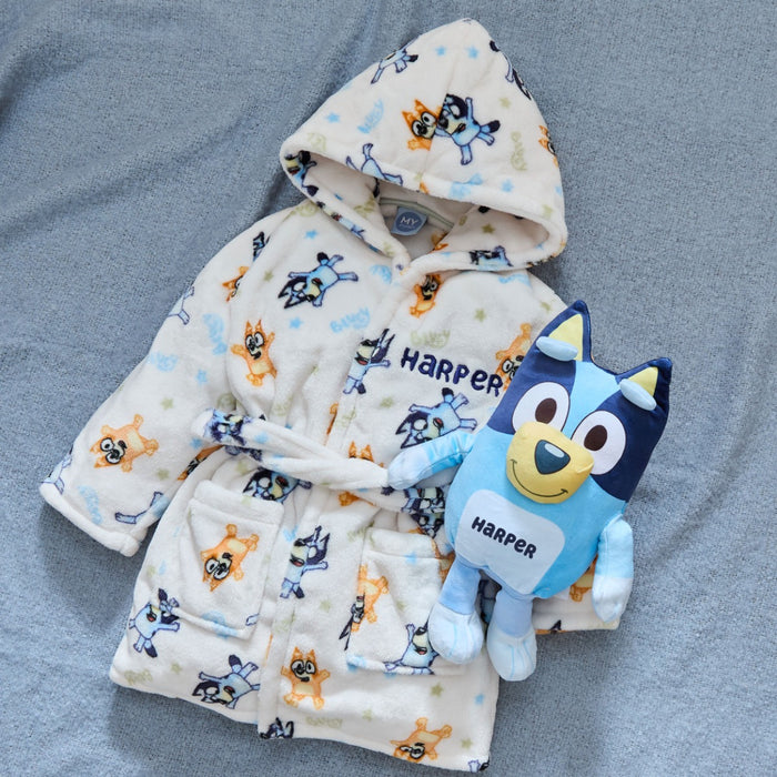 Personalised Bluey Snuggle and Cuddle Set