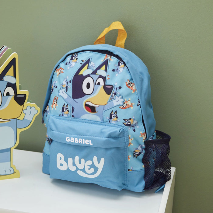 Personalised Bluey Story Bag Toy & Backpack Gift Set