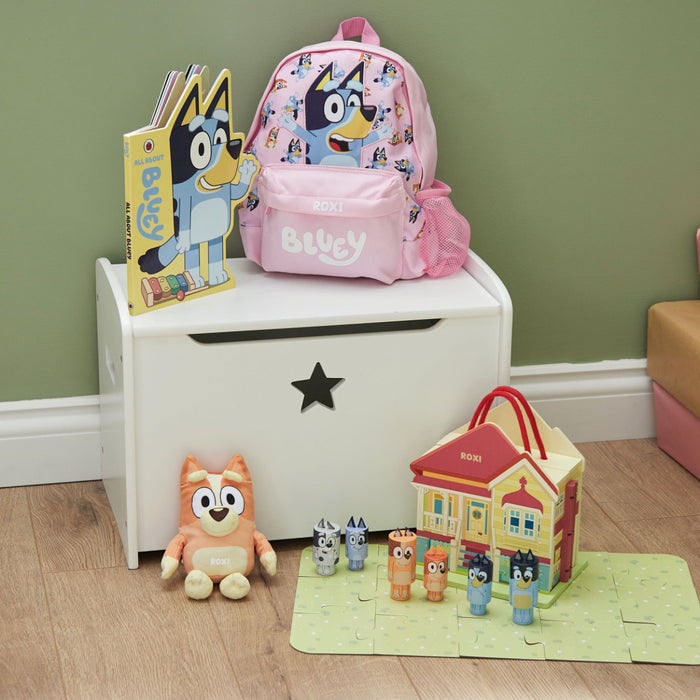 Personalised Bluey Story Bag Toy & Backpack Gift Set
