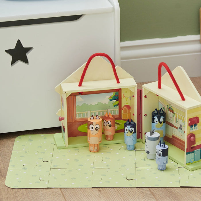 Personalised Bluey Story Bag Toy & Backpack Gift Set