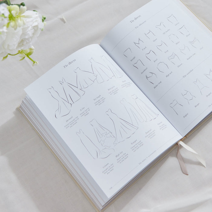 Personalised Blush & Gold Linen Wedding Planner Book by Made Yours