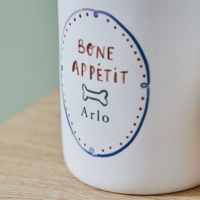 Personalised Bone Appétit Pet Treat Jar