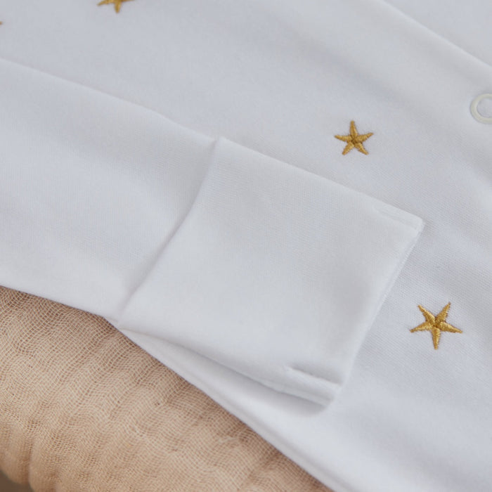 Personalised Born in 2026 Gold Star Sleepsuit