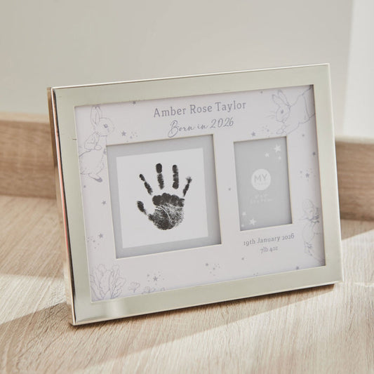 Personalised Born In 2026 Peter Rabbit™ Handprint Frame