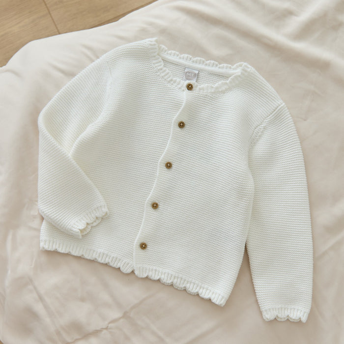 Personalised Born in 2026 White Lightweight Cardigan