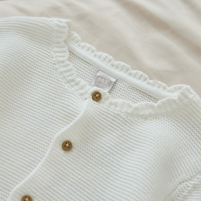 Personalised Born in 2026 White Lightweight Cardigan