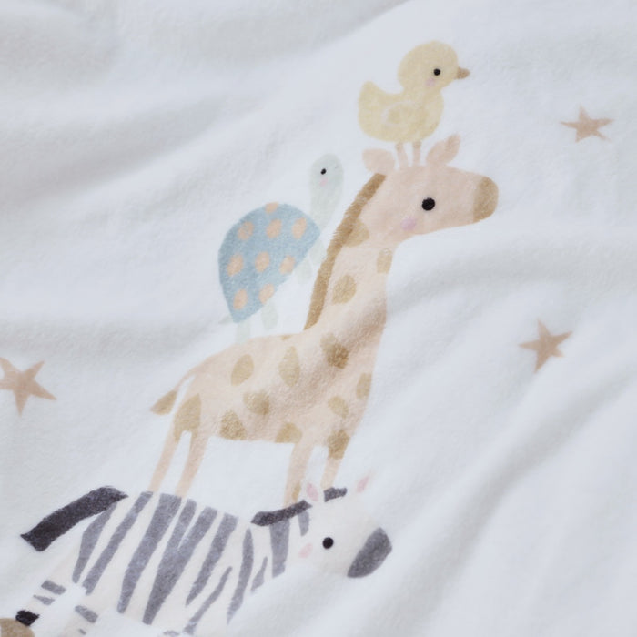 Personalised Born to be Loved Animal Fleece Blanket