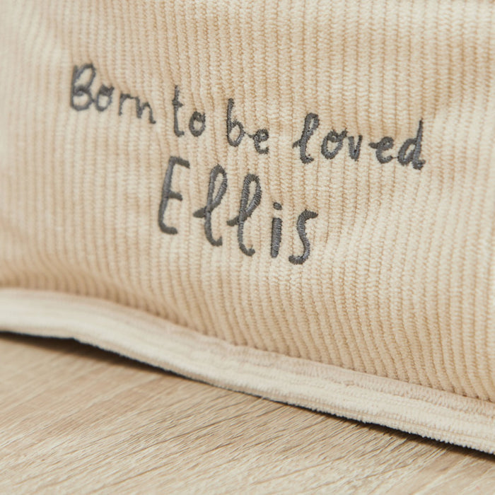 Personalised Born To Be Loved Animal Nappy Caddy
