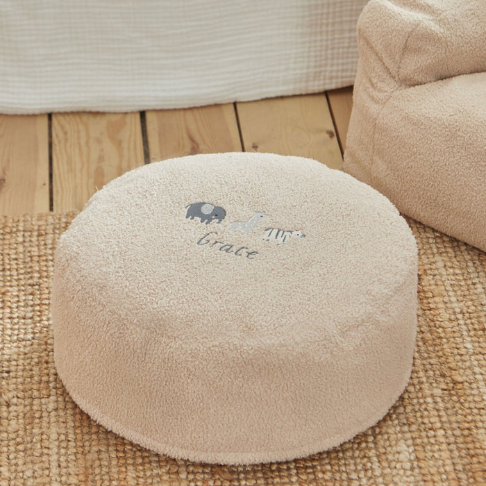 Personalised Born to be Loved Caramel Borg Foot Stool