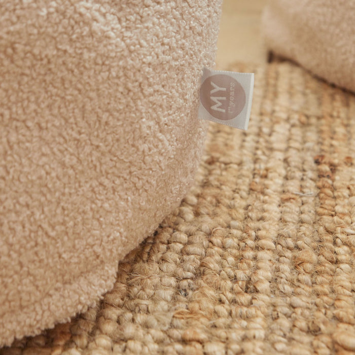 Personalised Born to be Loved Caramel Borg Foot Stool