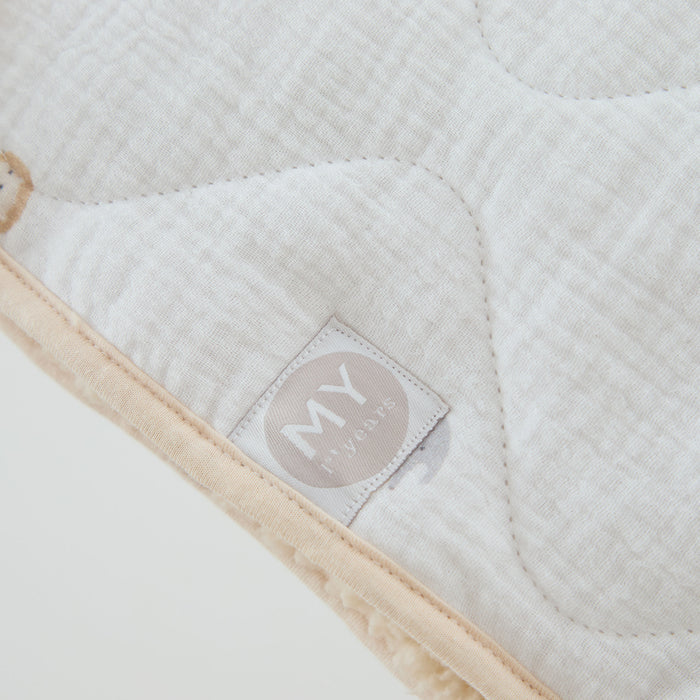 Personalised Born To Be Loved Quilted Muslin Blanket