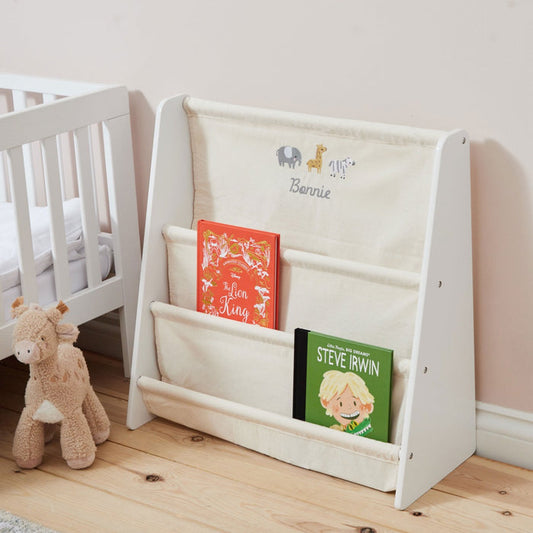 Personalised 'Born to be Loved' Sling Bookcase