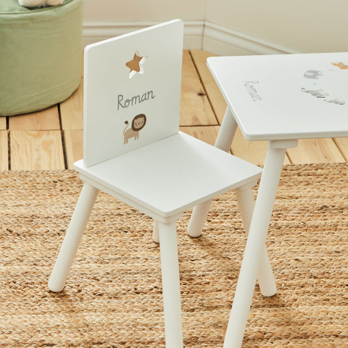 Personalised Born To Be Loved Table & Chairs Set