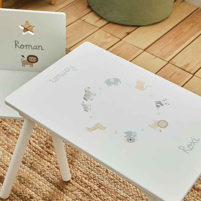 Personalised Born To Be Loved Table & Chairs Set