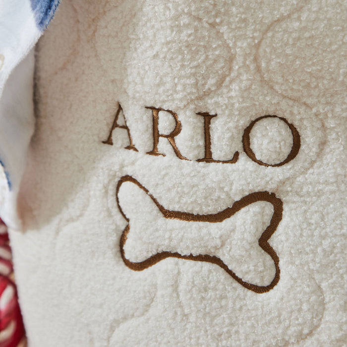 Personalised Boucle Dog Toy Basket