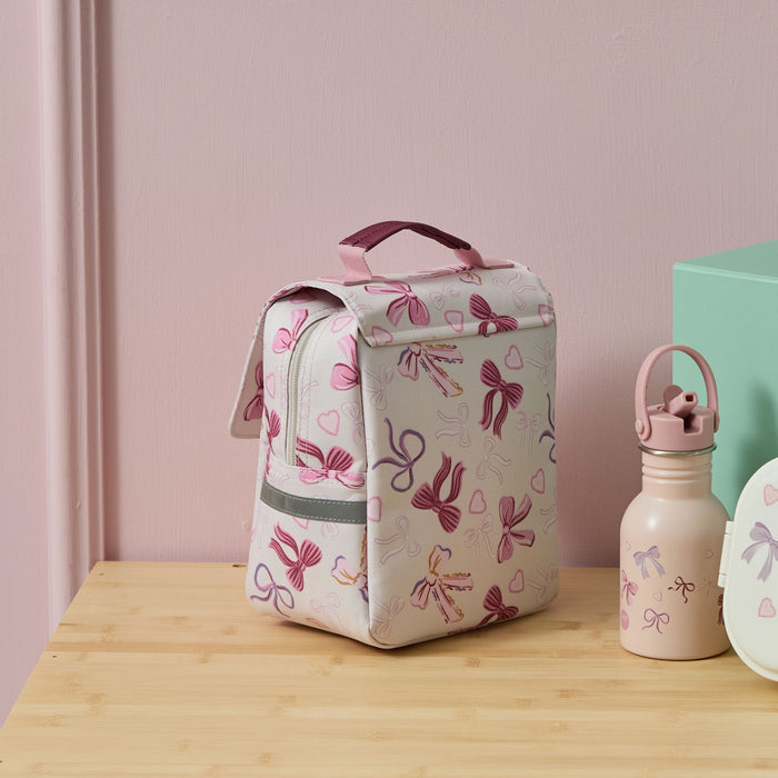 Personalised Bow Grab Handle Lunchbag