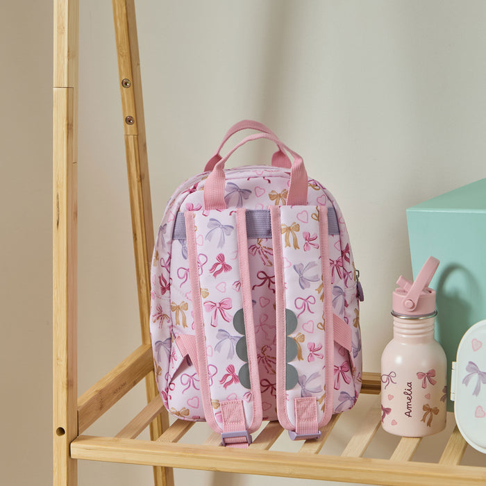 Personalised Bow Grab Mini Backpack