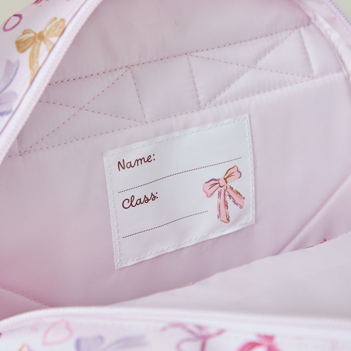 Personalised Bow Grab Mini Backpack