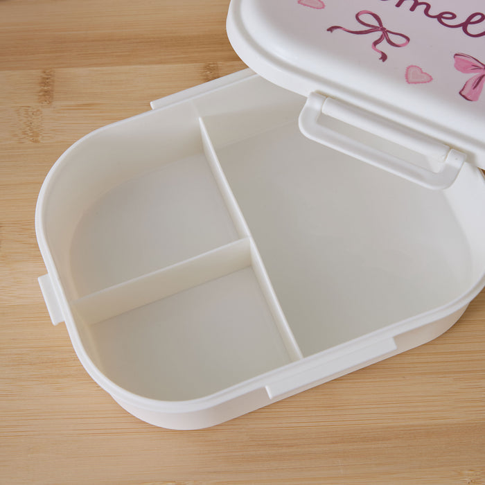 Personalised Bow Neutral Lunchbox