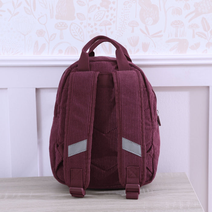 Personalised Bows Frill Seekers Berry Cord Mini Backpack