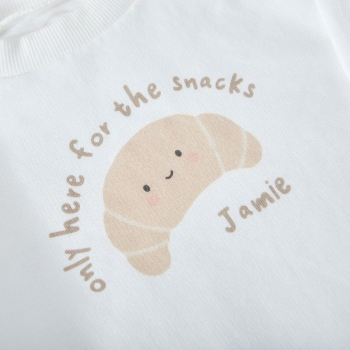Personalised 'Breakfast Club' Croissant Ecru Sweater