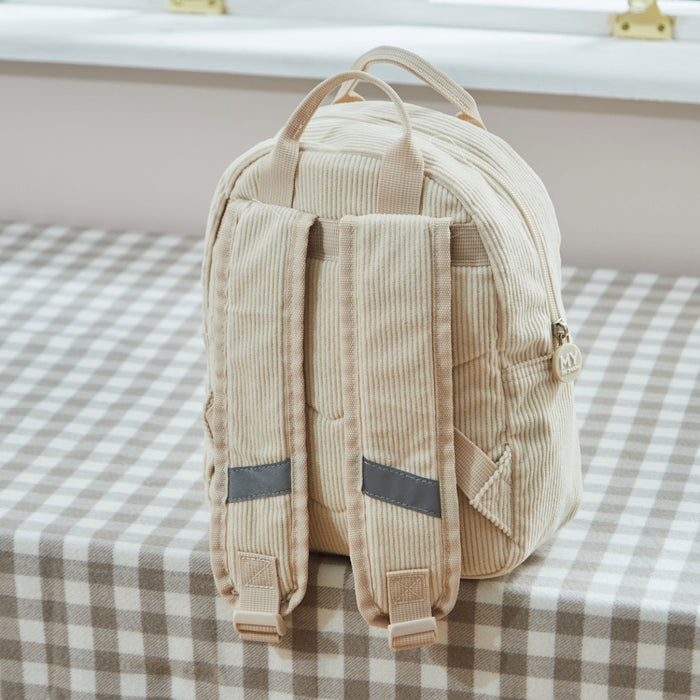 Personalised Breakfast Club Ecru Cord Backpack