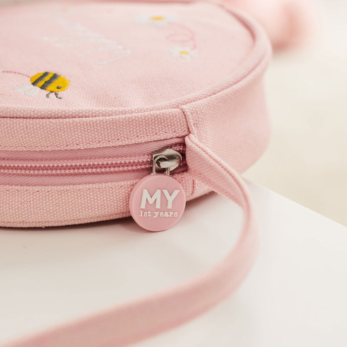 Personalised Bumblebee Design Pink Handbag
