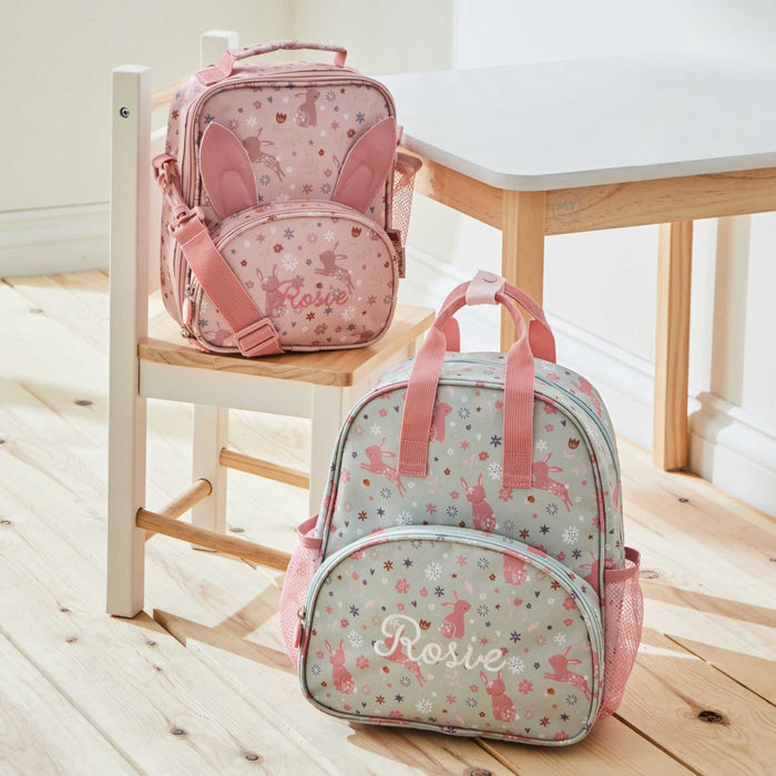 Personalised Bunny Backpack & Lunch Bag Set