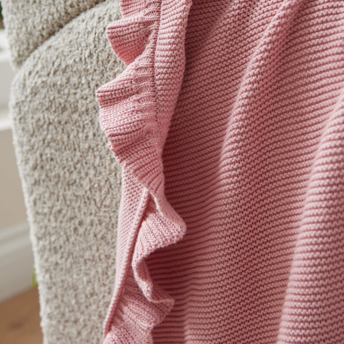 Personalised Butterfly Pink Frill Blanket