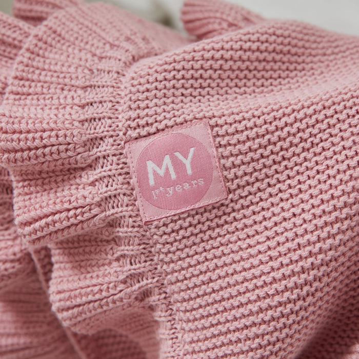 Personalised Butterfly Pink Frill Blanket