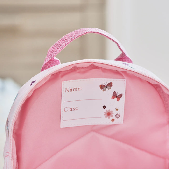 Personalised Butterfly Printed Cord Mini Backpack