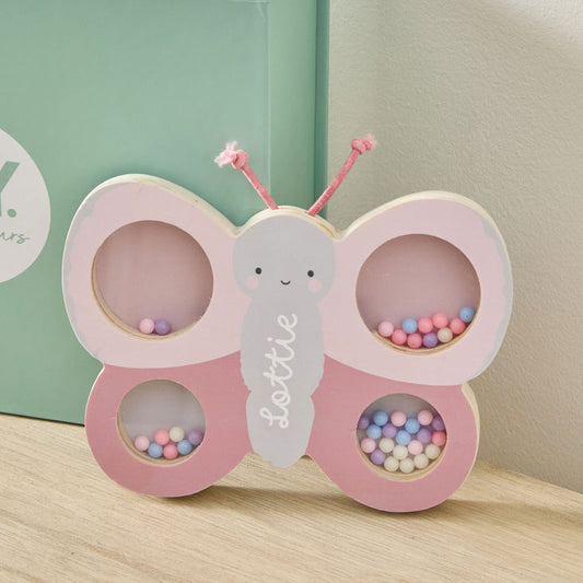 Personalised Butterfly Rattle FSC®