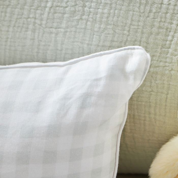 Personalised Checkered Farm Linen Cushion