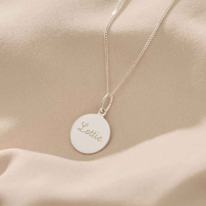Personalised Children's Sterling Silver St Christopher's Pendant