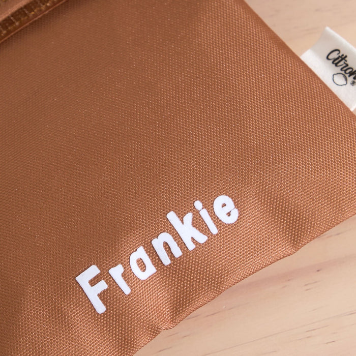 Personalised Citron Caramel Reusable Sandwich Bags Set